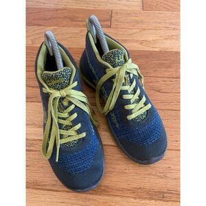 L.L. Bean Kid's Blue & Green Knit Athletic high top Sneakers size 4